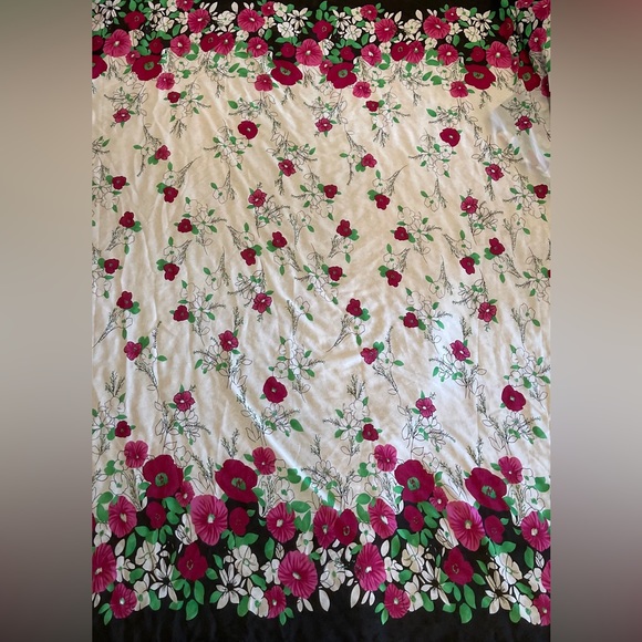 Floral Print Multicolor Chiffon Sheer Fabric - Picture 3 of 5